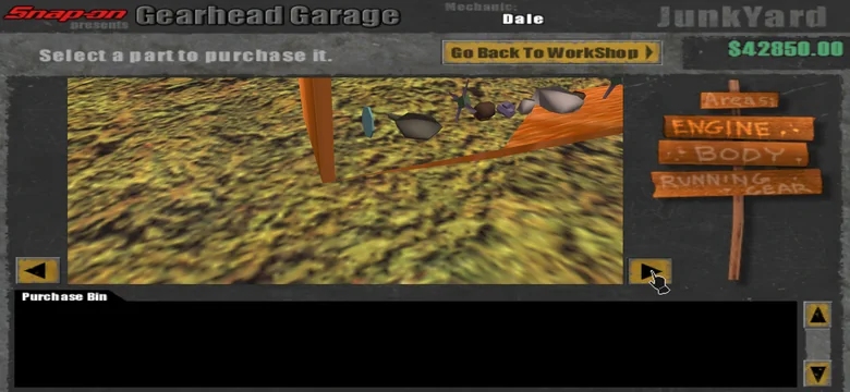 The JunkYard: drag the yard to walk along it